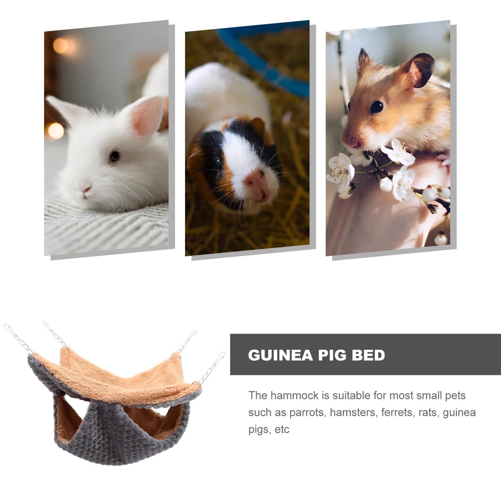Hammock Hamster Sleeping Nest Adorable Chinchilla Bed Hanging Comfortable Warm Pet Cage