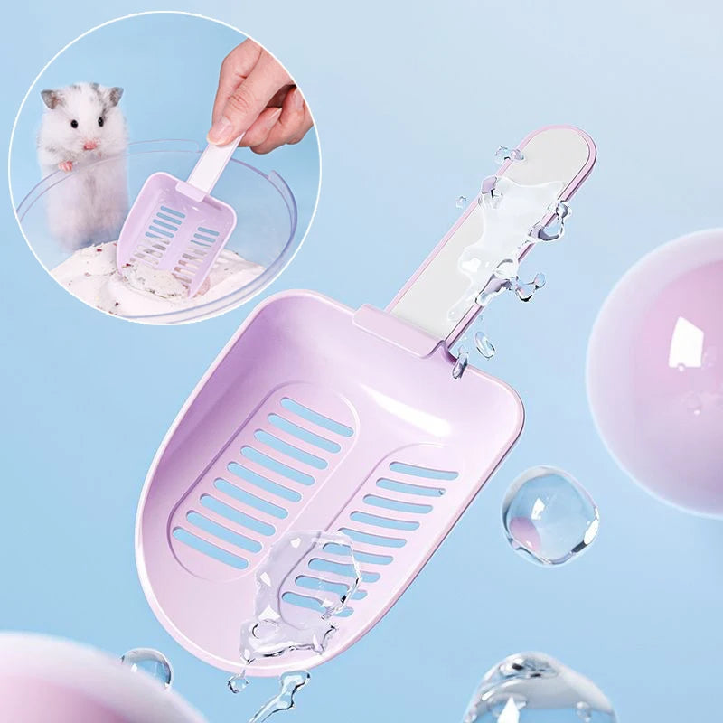 Hamster Bathtub Shovel Bathing Sand Shovel Small Pet Animals Cat Litter Cleaning Tool Excrement Small Scoop Cage Accessories