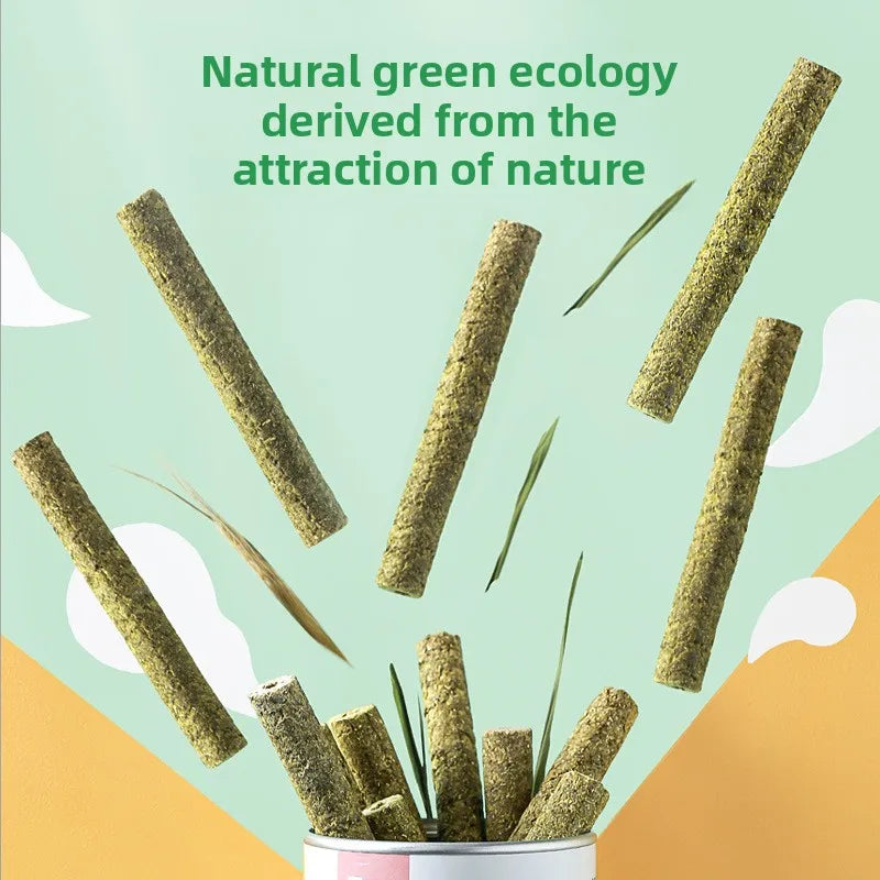 YEE Small Animal Chew Sticks - Timothy & Alfalfa Hay Blends for Rabbits, Hamsters & Guinea Pigs | Natural Dental Health Treats
