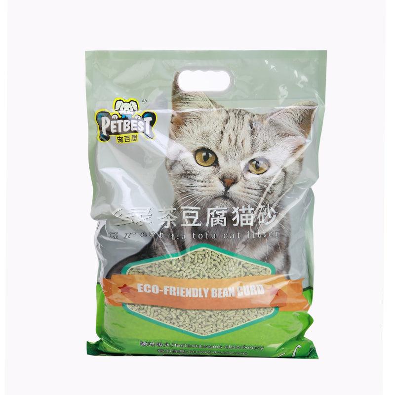 Green Tea Fresh Scent Pine Cat Litter - 6 Liters