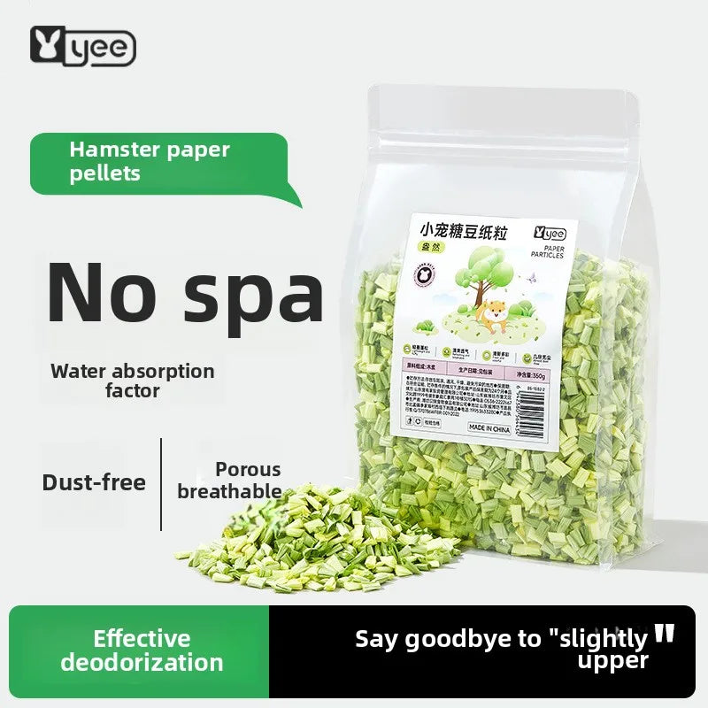 YEE Hamster Paper Bedding Pellets-Super Absorbent&Odor Control Dust-Free Small Pet Litter for Syrian/Golden Hamsters(SAP-Free）