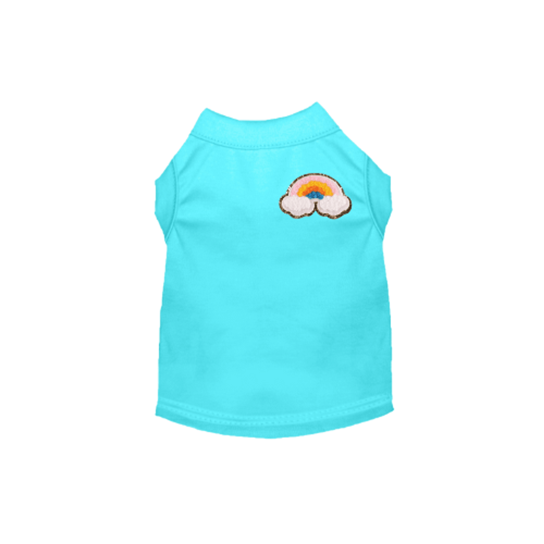 Chenille Rainbow Embroidered Sleeveless Dress for Dogs