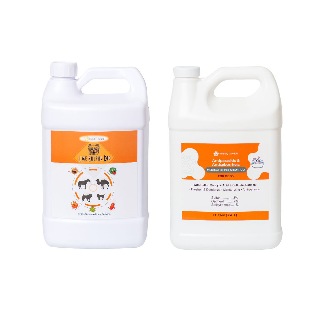 Skin & Coat Care Combo - Lime Sulfur Dip  and Sulfur Dog Shampoo