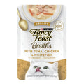 Purina Broths Wet Cat Food for Indoor Cats, Creamy Chicken Whitefish Flavor in 1.4 oz Pouches Soft Texture, Rich Aroma, Hydrati