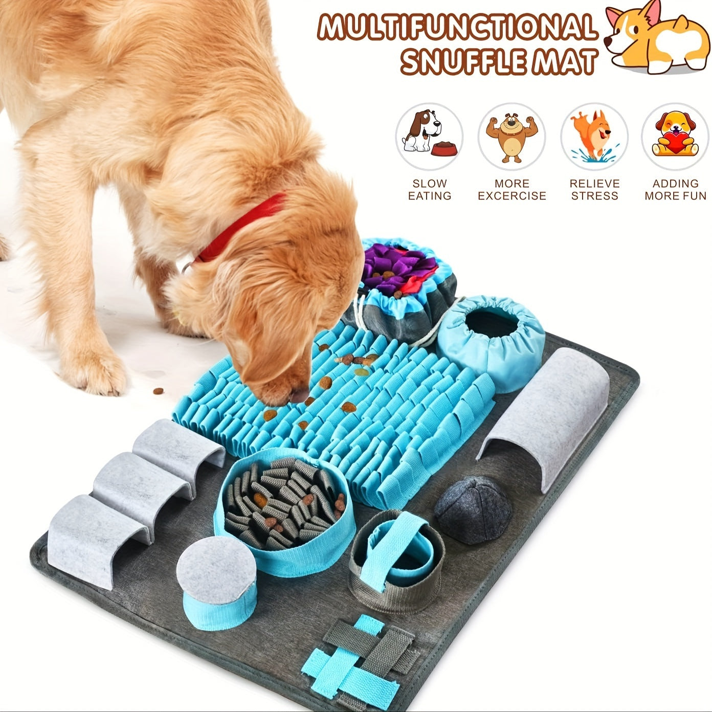 NNETM Interactive Snuffle Mat for Dogs