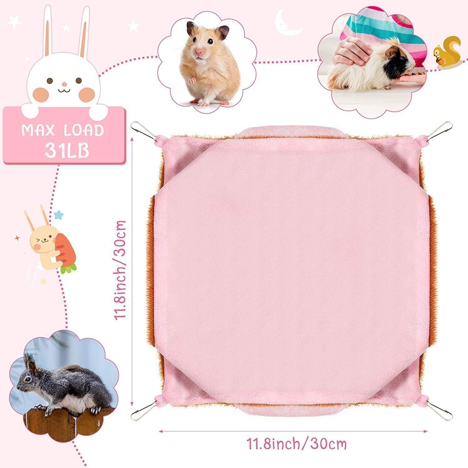 Hanging Hammock Nest Bed for Hamster Guinea Pig Ferret Rat Mice Cage Warmer Toy