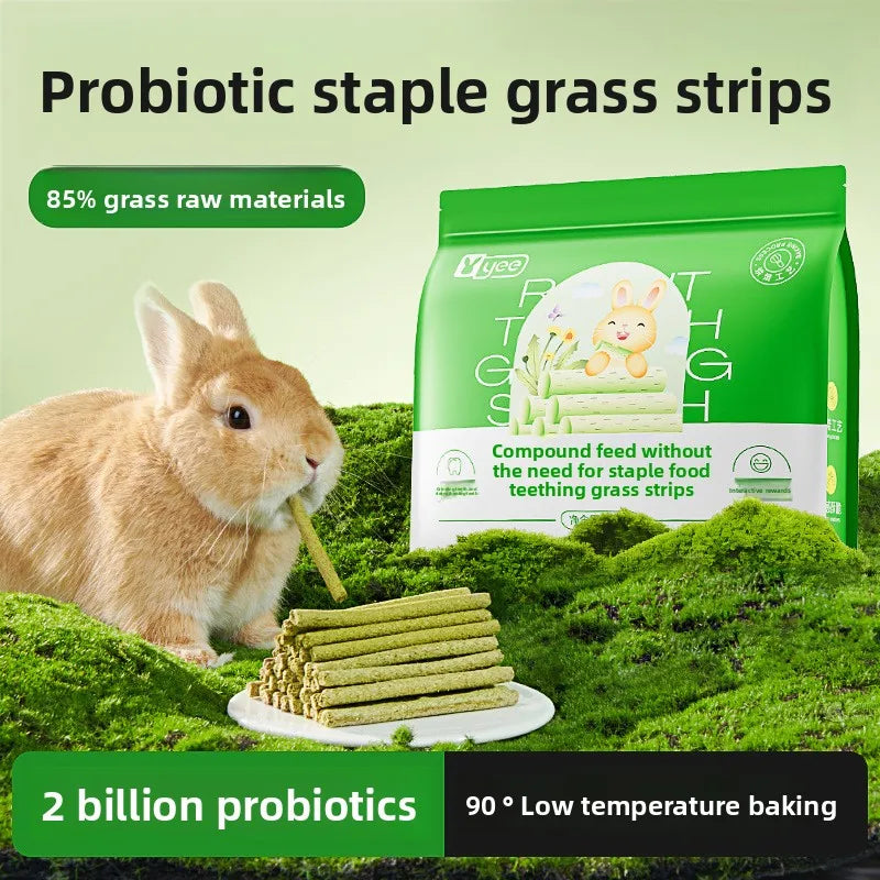 Yee Probiotic Timothy Hay Sticks-Complete Main Food for Adult&Young Rabbits and Guinea Pigs,Digestive Health&Balanced Nutrition