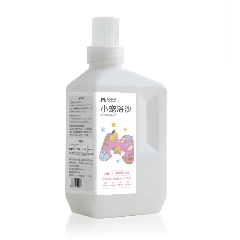 Hamster bath sand deodorizing bath sand urine sand two in one 1KG low dust and fat removing natural silica sand