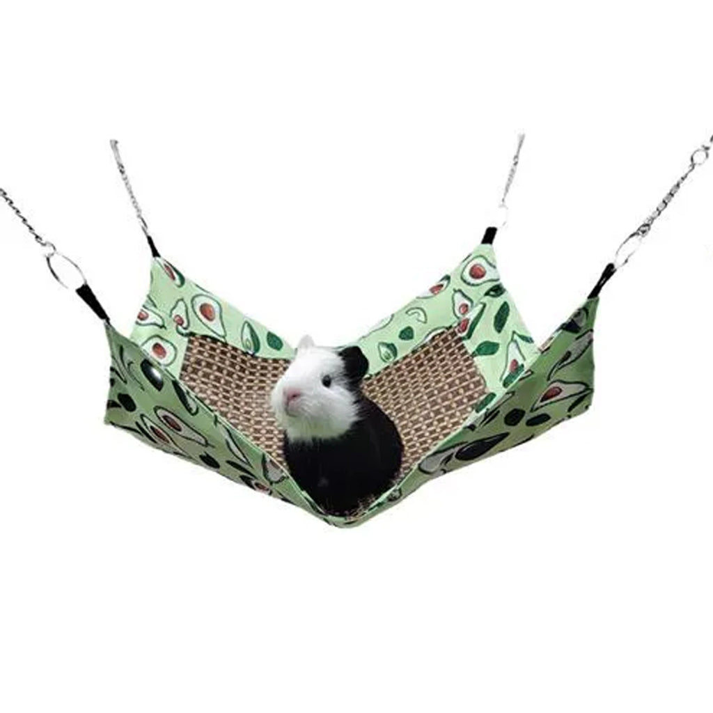 D9 Small Animal Hammock Pet Cooling Mat Summer Cooling Hamster Dog Hammock for Hamster Cage Guinea Pig Rabbit Chinchilla Rodent