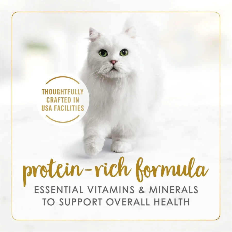Purina Grilled Wet Cat Food with Seafood Flavor for Indoor Cats, 3 oz Cans, Rich in Protein, Grain-Free, Perfect for Daily Feed