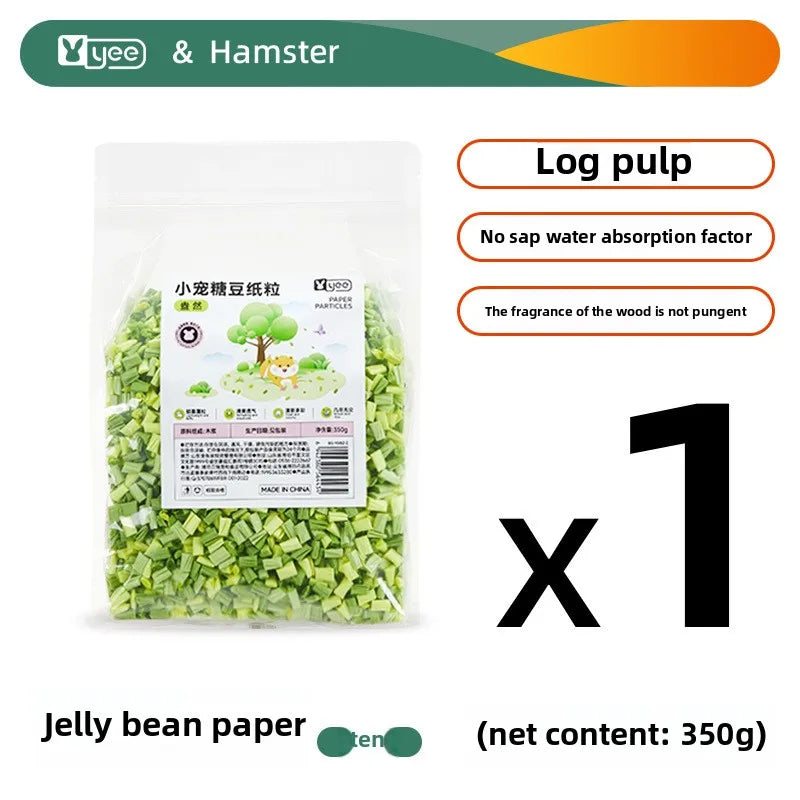 YEE Hamster Paper Bedding Pellets-Super Absorbent&Odor Control Dust-Free Small Pet Litter for Syrian/Golden Hamsters(SAP-Free）
