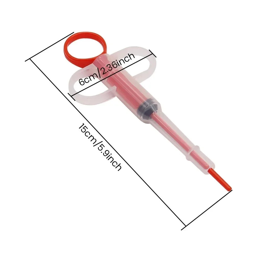 Press style Pet Medicine Feeder Syringe Pill Dispenser Easy to Use Deworming Tool for Dogs Cats Daily Pet Health Care Supplies