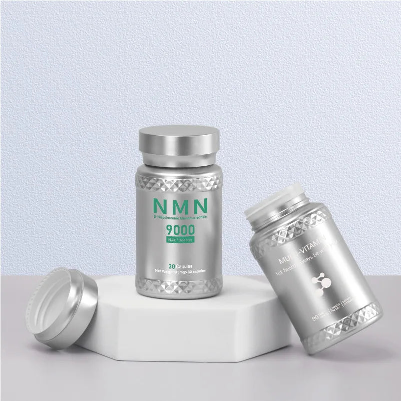Gold Silver PET Pill Bottle 100ml Diamond Pattern Medicine Jar for 60 Capsules Luxury Vitamin Supplement Container Travel Size