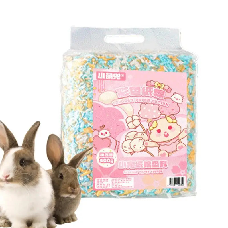 Gerbil Bedding Natural Hamster Fluff Pet Bedding Chinchilla Bedding Rabbits Paper Litter Small Animal Bedding Odor Control For