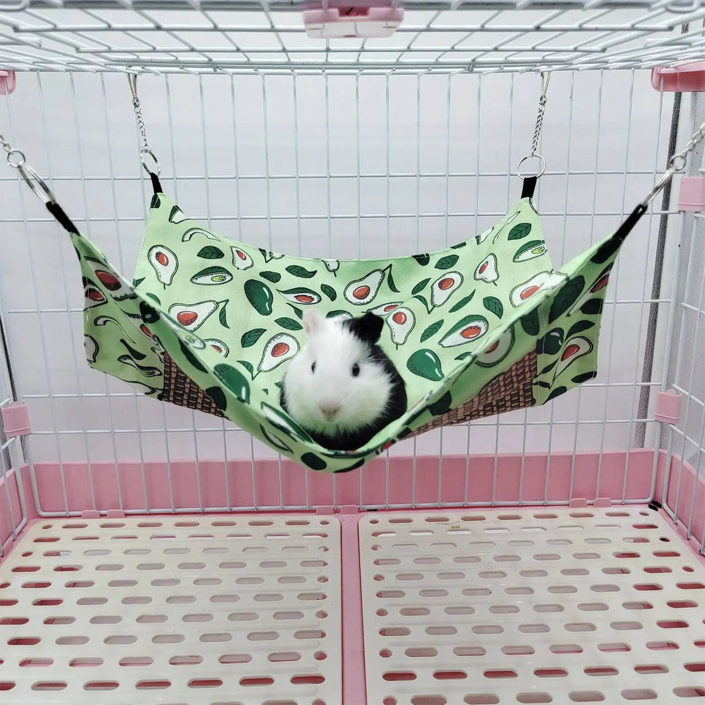 D9 Small Animal Hammock Pet Cooling Mat Summer Cooling Hamster Dog Hammock for Hamster Cage Guinea Pig Rabbit Chinchilla Rodent