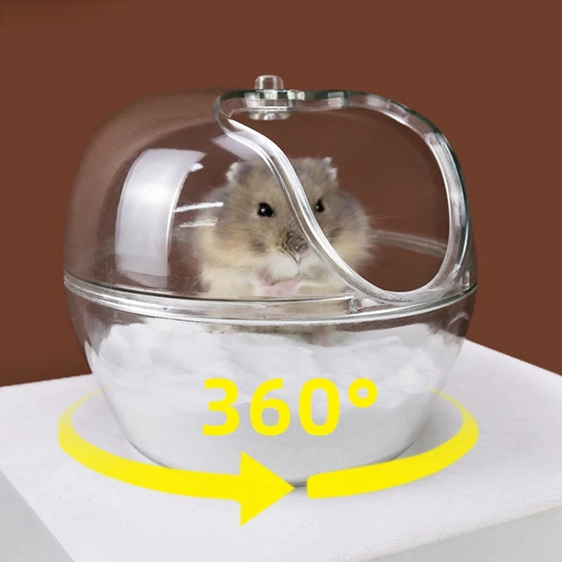 Hamster Toilet Golden Bear Mouse Pet Mascotas Bathroom Cage Box Bath Sand Room Toy Acrylic House Small Pet Hamster Accessories