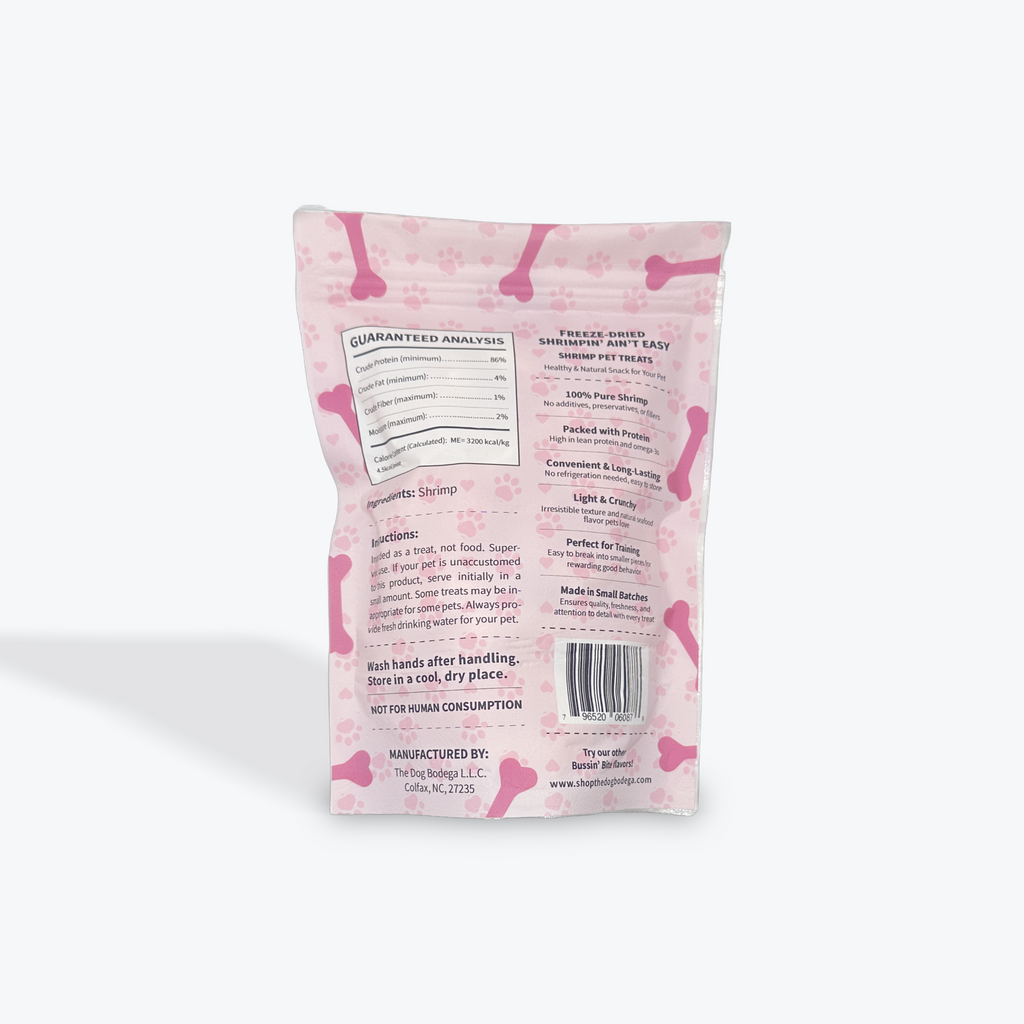 Single Ingredient, High Value Freeze-Dried Training Treats for Dogs & Cats - Shrimp