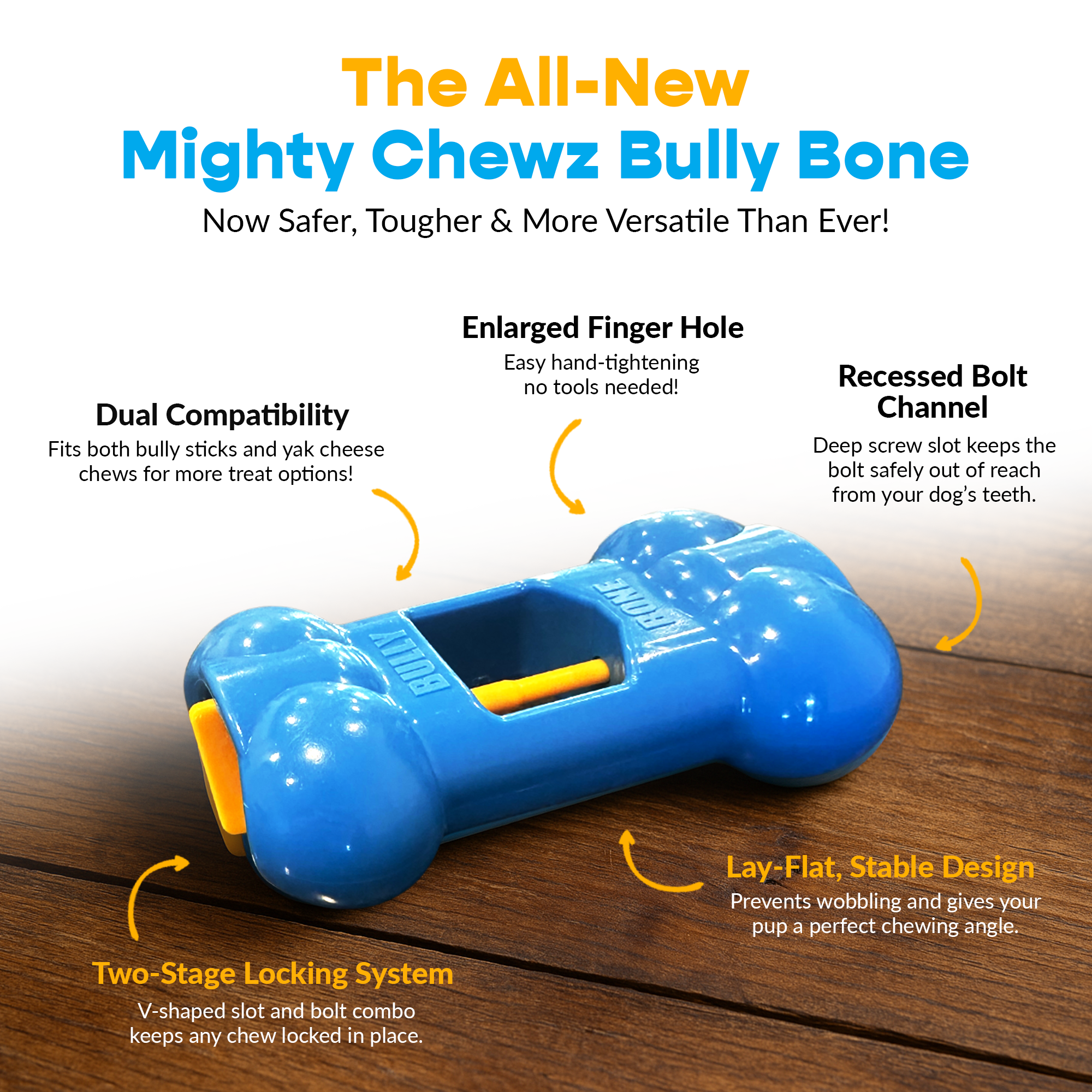 Large Yak Cheese, Bully Stick, and Bully Bone Pro Combo Pack