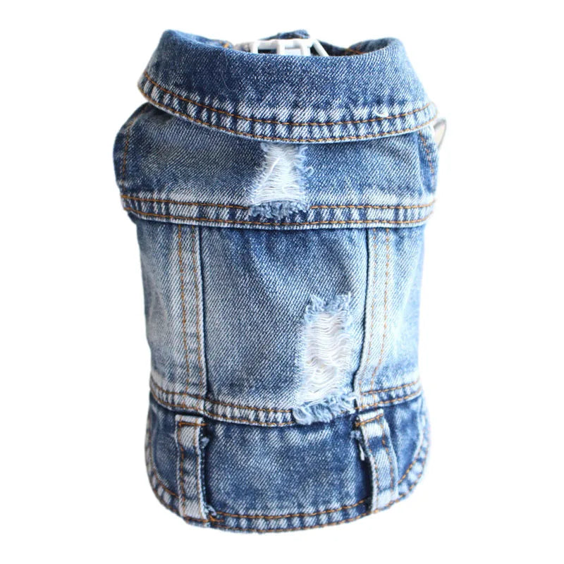 Cool Jeans Jacket for Small Dogs