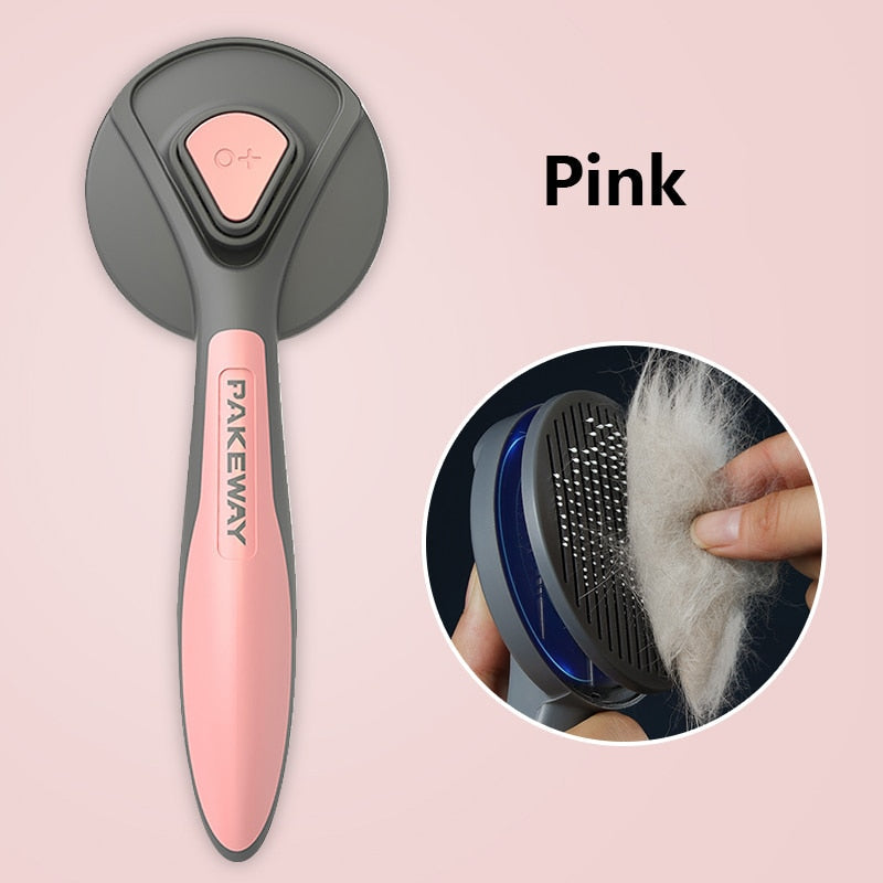 Cat Comb Dog Hair Remover Brush Pet Grooming Slicker Comb Removes Tangled  Self Cleaning Pet Supplies Accessories