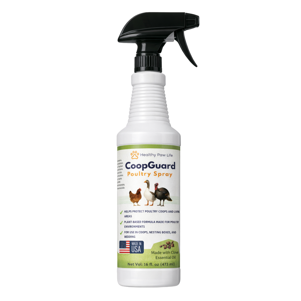 CoopGuard Poultry Spray – Plant-Based Poultry Housing Care for Coops, Nesting Boxes & Bedding – Natural Essential Oils - No Egg Withdrawl