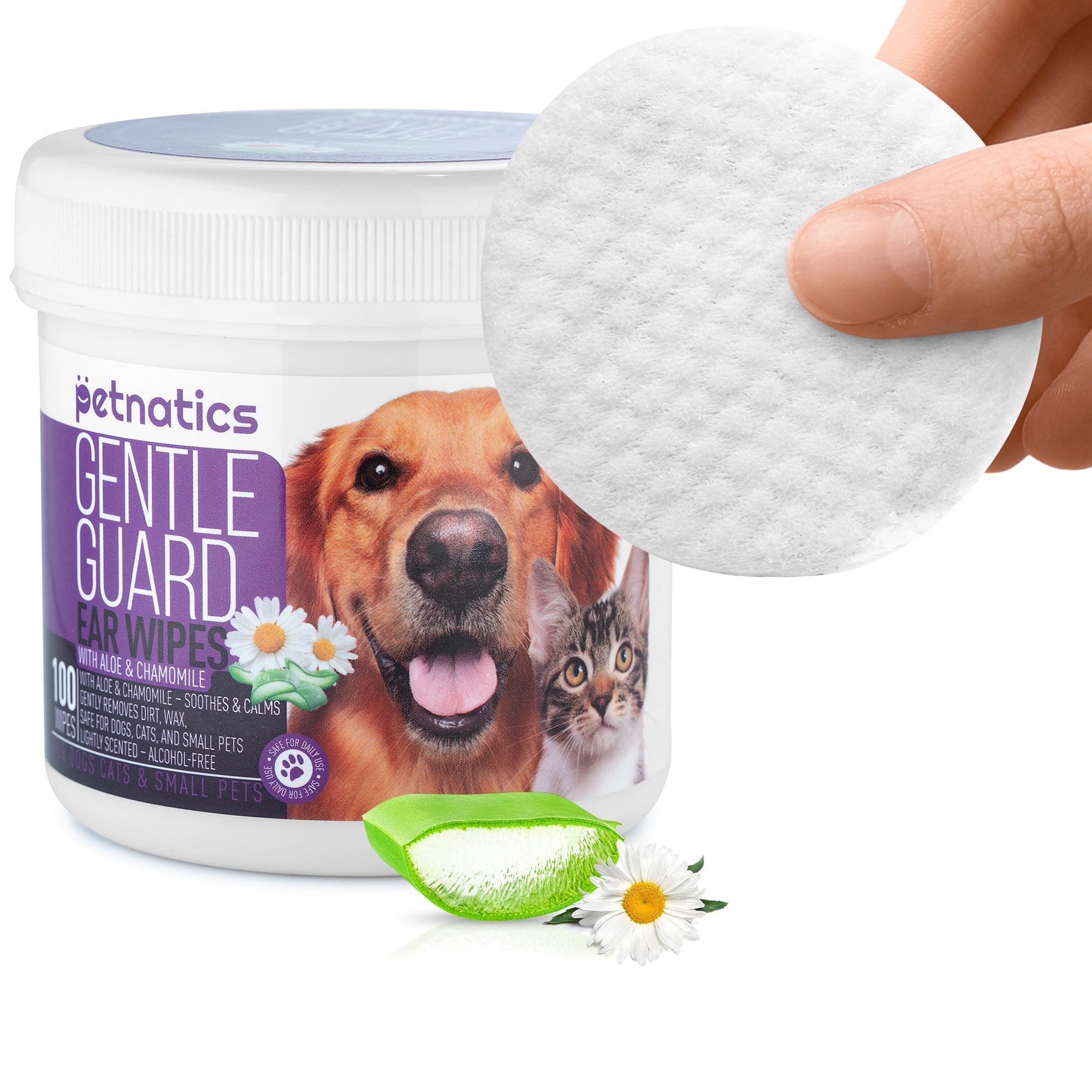 Gentle Ear Wipes for Dogs and Cats