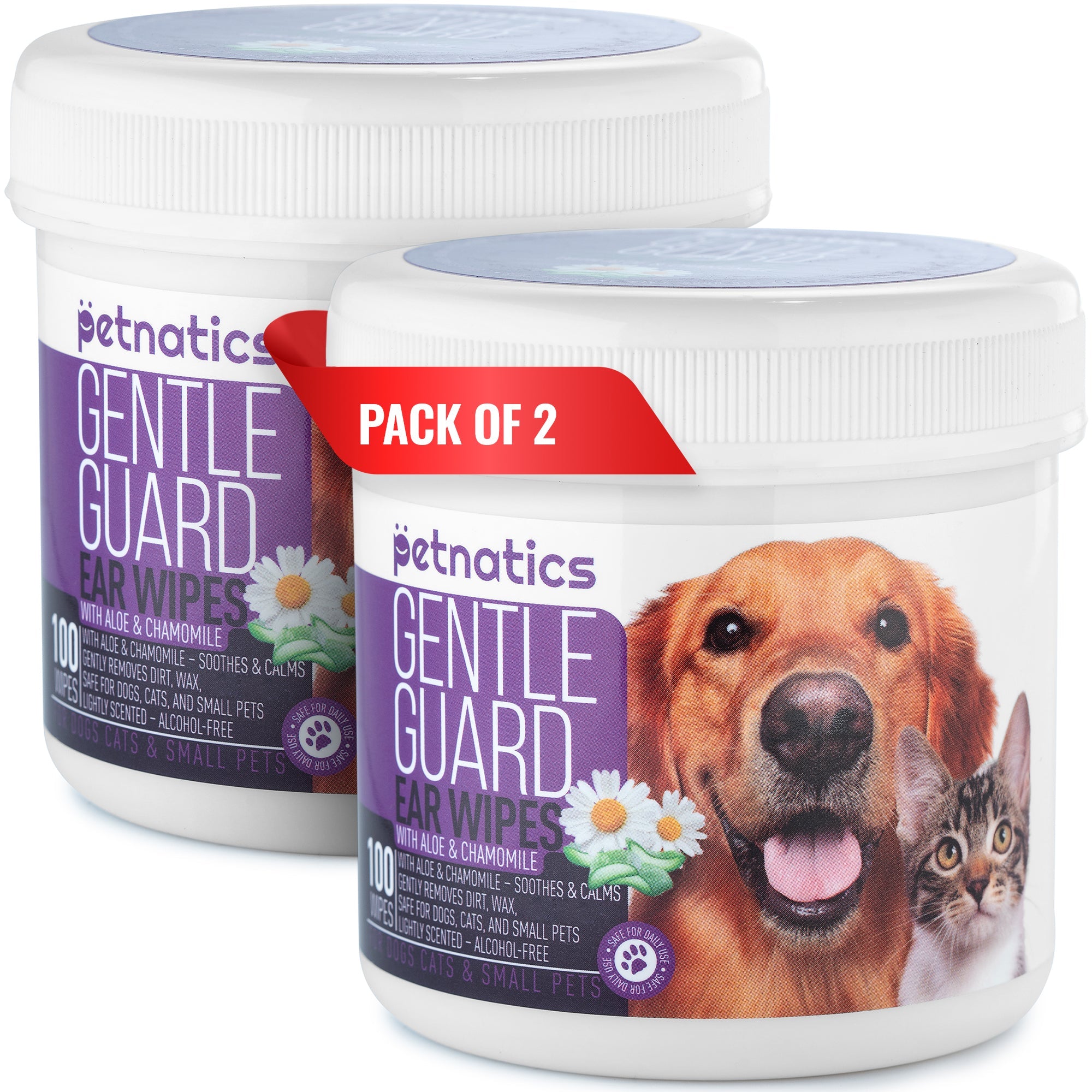 Gentle Ear Wipes for Dogs and Cats