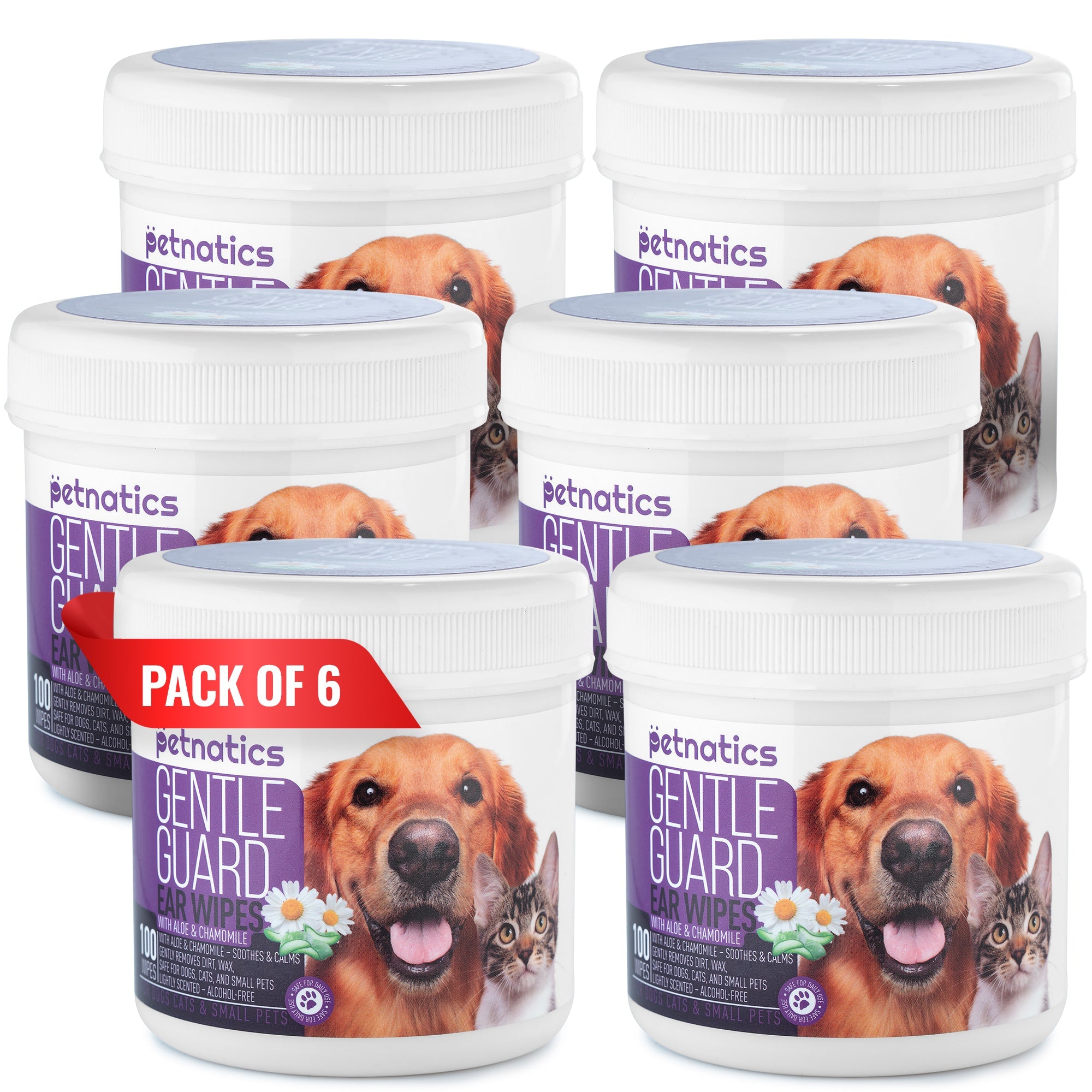 Gentle Ear Wipes for Dogs and Cats