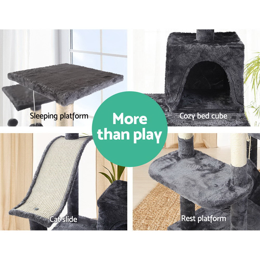 NNEDSZ Cat Tree 171cm Trees Scratching Post Scratcher Tower Condo House Furniture Wood
