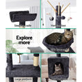NNEDSZ Cat Tree 140cm Trees Scratching Post Scratcher Tower Condo House Furniture Wood