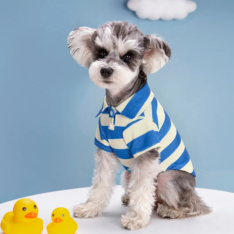 Pet Dog Polo Shirt Summer Casual Wear