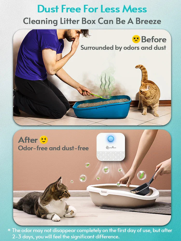 NNEOBA Smart Cat Litter Box Odor Purifier and Deodorizer