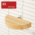 Natural Wood Hamster Playground Swing Fence Toy