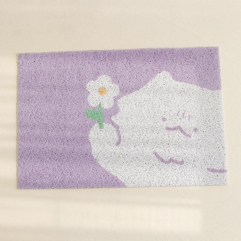 Fashionable Floral Cat Litter Mat