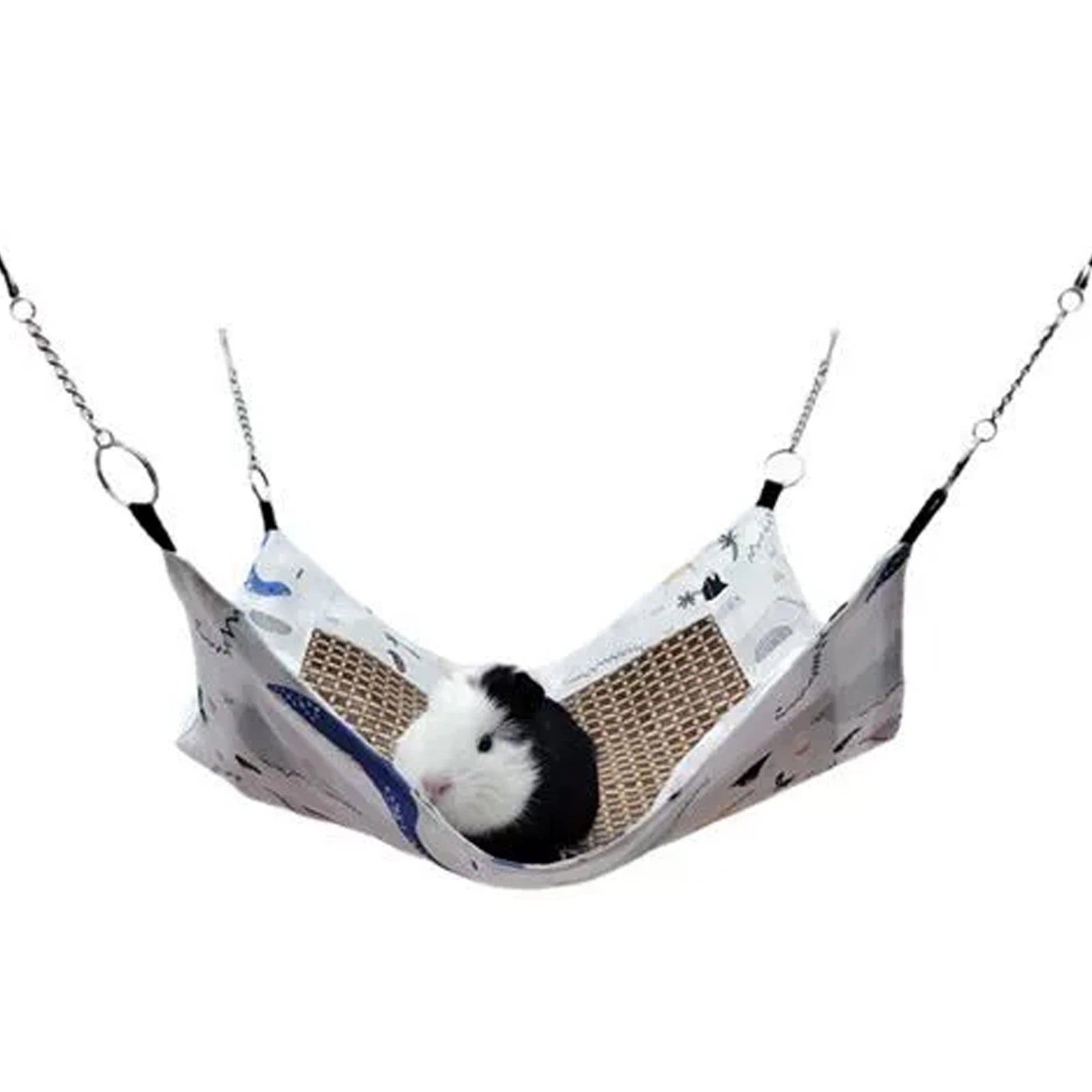 D9 Small Animal Hammock Pet Cooling Mat Summer Cooling Hamster Dog Hammock for Hamster Cage Guinea Pig Rabbit Chinchilla Rodent