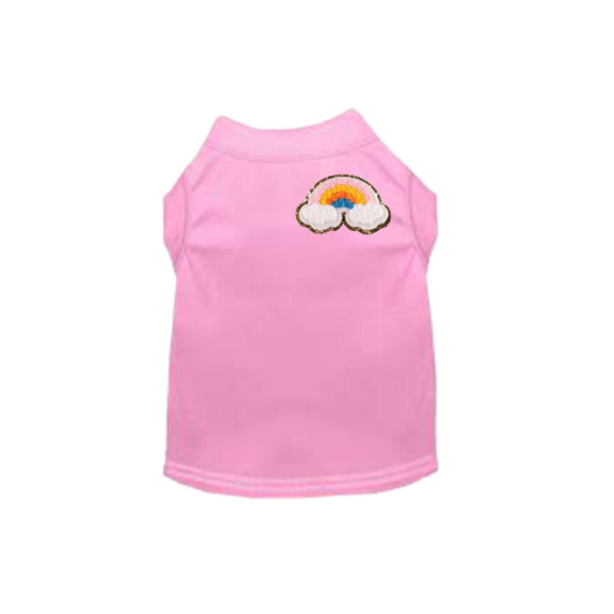 Chenille Rainbow Embroidered Sleeveless Dress for Dogs
