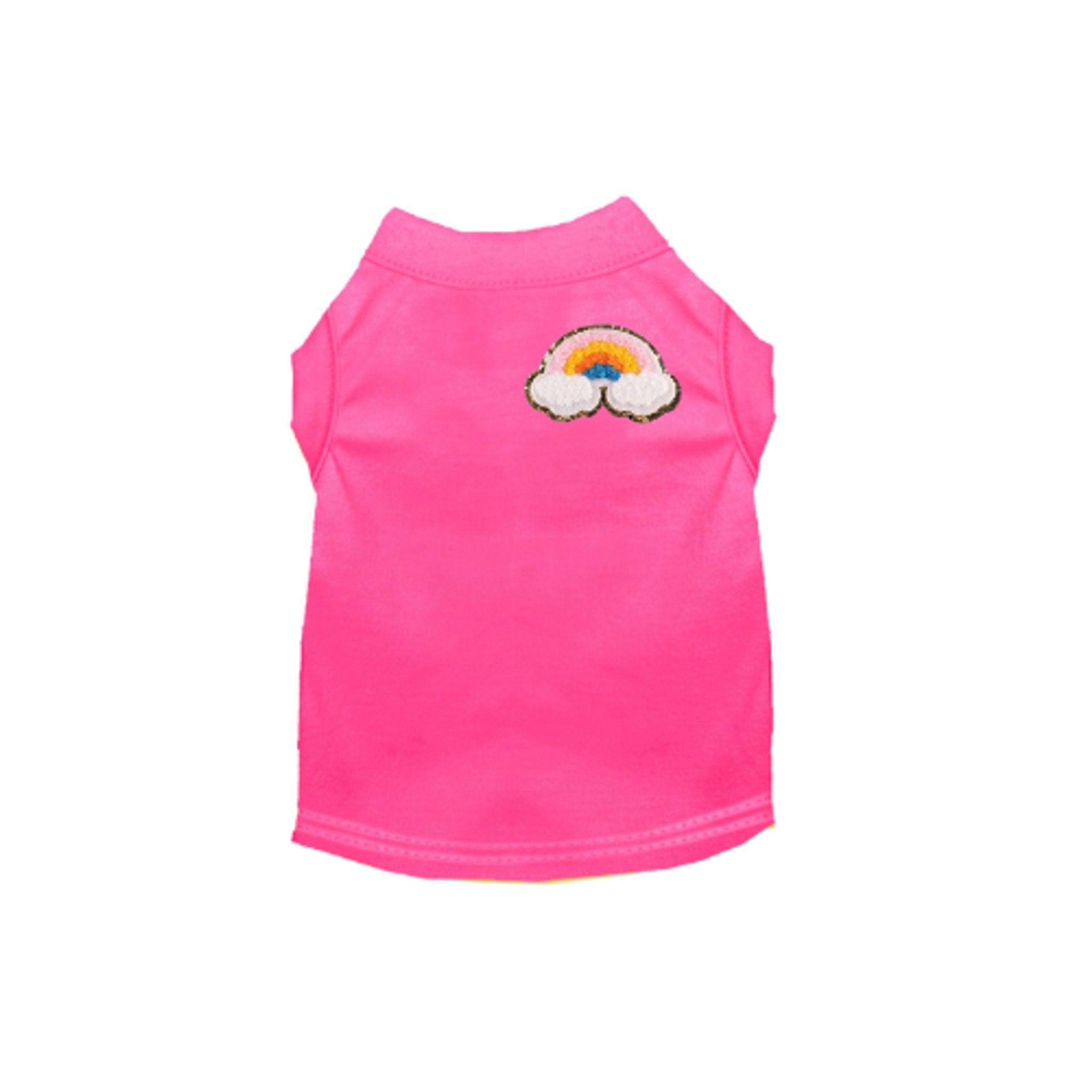 Chenille Rainbow Embroidered Sleeveless Dress for Dogs
