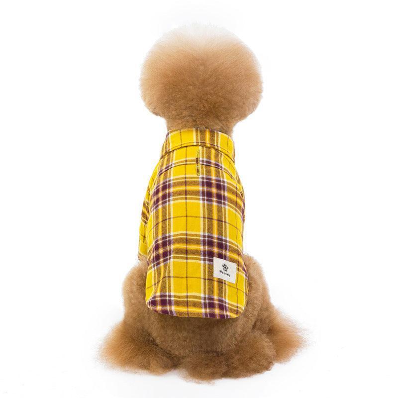 Cozy Checkered Pet Shirt