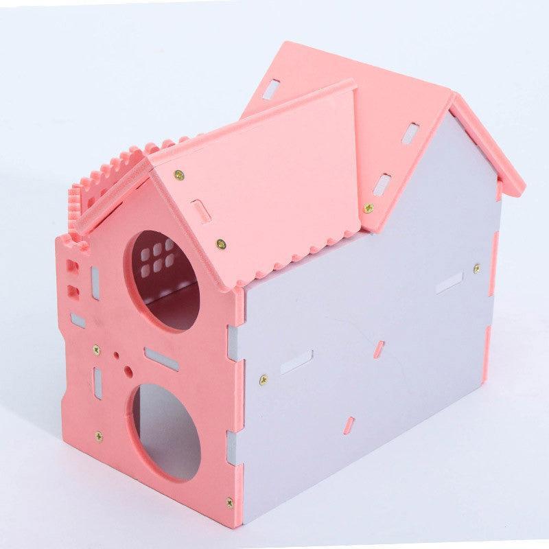 Cozy Woodland Retreat: Cute And Colorful Hamster Sleeping Nest