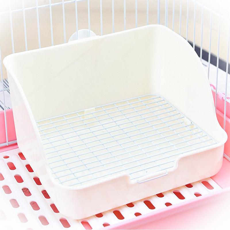 Large Heightened Square Plastic Pet Toilet