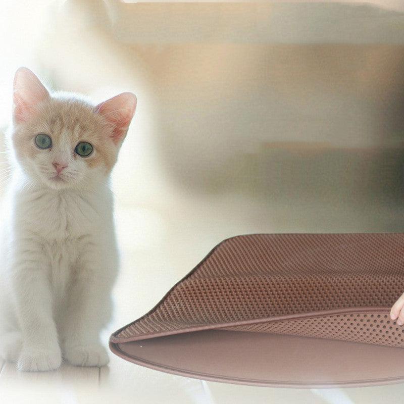 Double Layer Splashguard Cat Litter Filter Mat