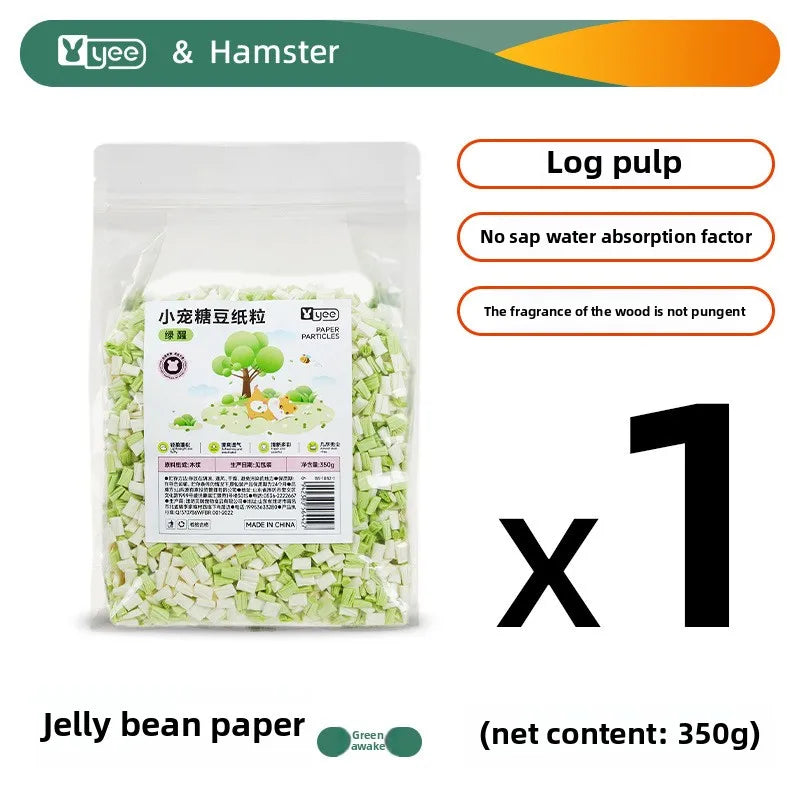 YEE Hamster Paper Bedding Pellets-Super Absorbent&Odor Control Dust-Free Small Pet Litter for Syrian/Golden Hamsters(SAP-Free）