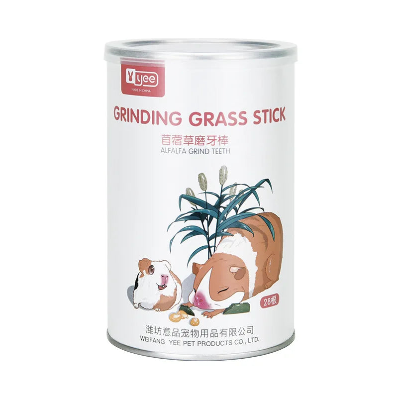 YEE Small Animal Chew Sticks - Timothy & Alfalfa Hay Blends for Rabbits, Hamsters & Guinea Pigs | Natural Dental Health Treats