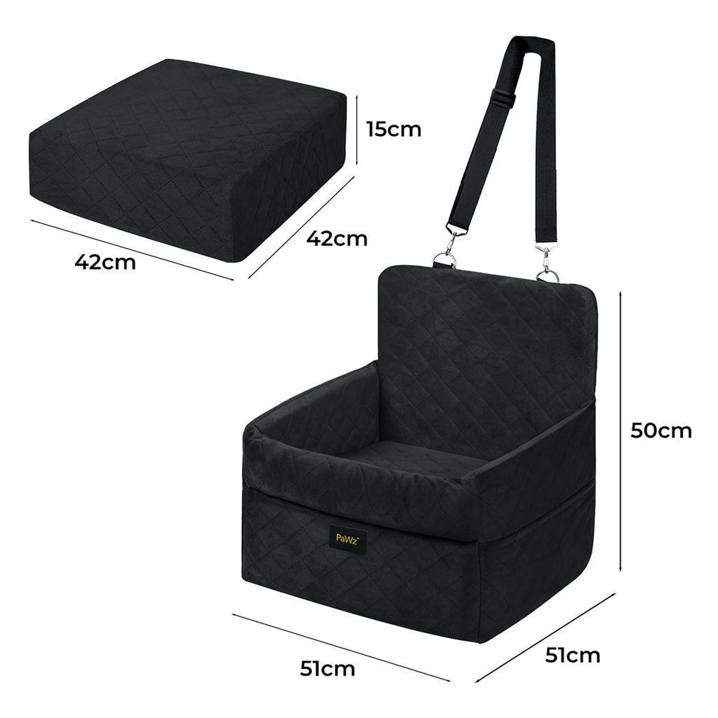 Pawz Pet Car Seat Booster Belt Pet Portable Travel Bed