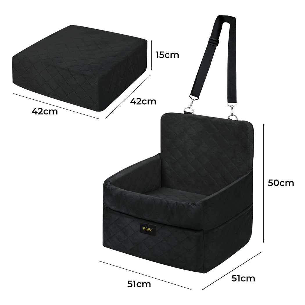 Pawz Pet Car Seat Booster Belt Pet Portable Travel Bed