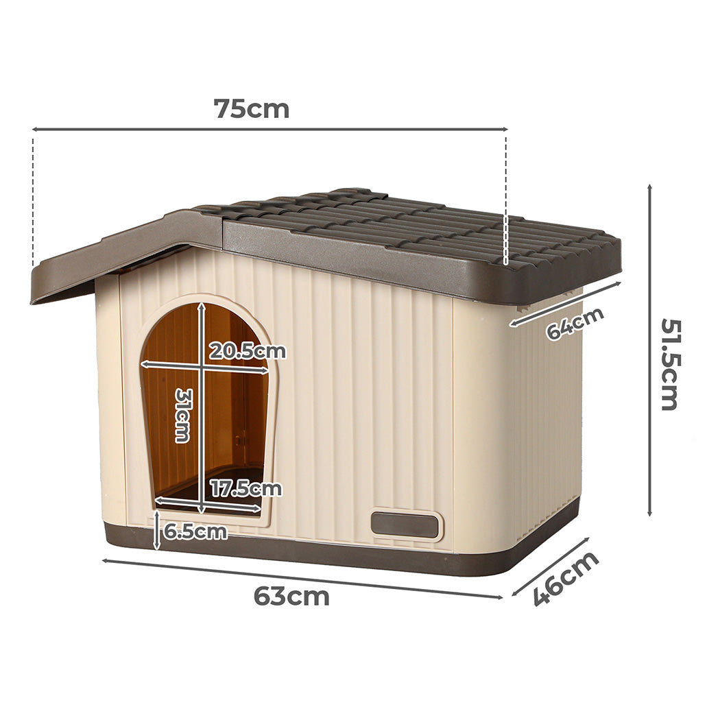 Pawz Plastic Dog Cage Kennel for Small Dogs with Vent