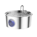 NNETM Pet Feeder Dog Water Fountain Stainless Steel